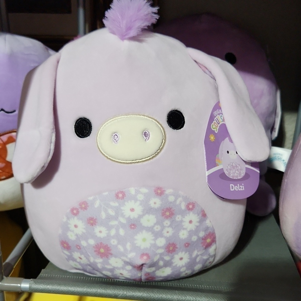Squishmallows Delzi Donkey 8 inch purple nwt